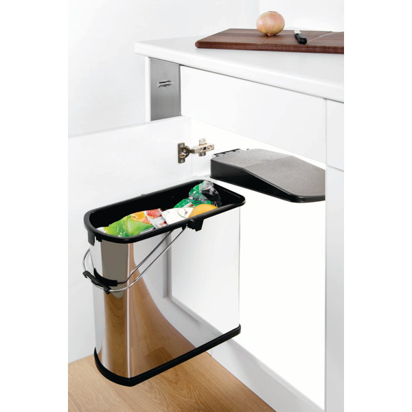 Wesco SlimLine Stainless Steel 19 Litre Swing Top Pull Out/Under